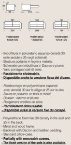 divano letto amalfi il benessere