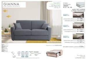 scheda tecnica letto aerre gianna