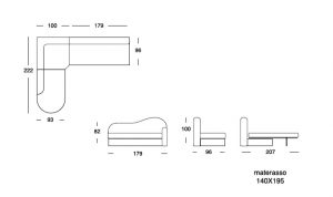 scheda tecnica divano letto Gigolò 1