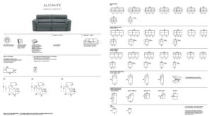 scheda tecnica divano rosini Alicante