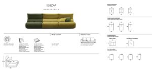 scheda tecnica divano rosini ibiza