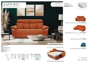 scheda tecnica letto aerre zaffiro